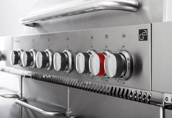 G21 Nevada BBQ konyha Premium Line gázgrill, 8 égőfej + ajándék nyomáscsökkentő