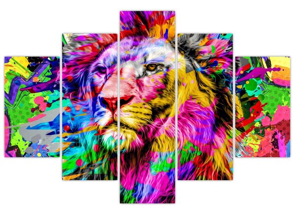 Kép - Oroszlán 3D-s képe (150x105 cm)