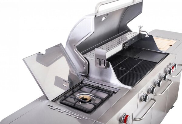 G21 Nevada BBQ konyha Premium Line gázgrill, 8 égőfej + ajándék nyomáscsökkentő