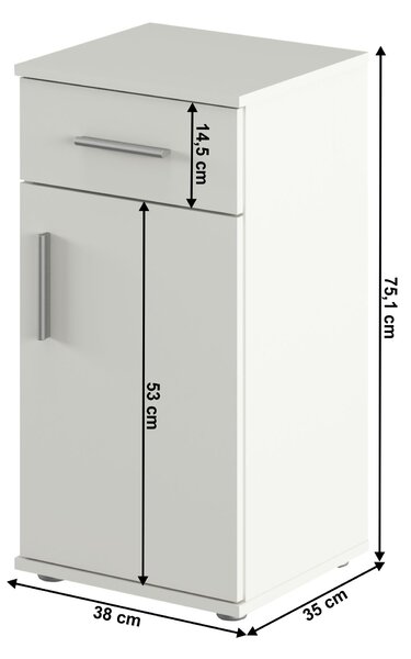 Szekrény Lessa 03 (matt fehér)