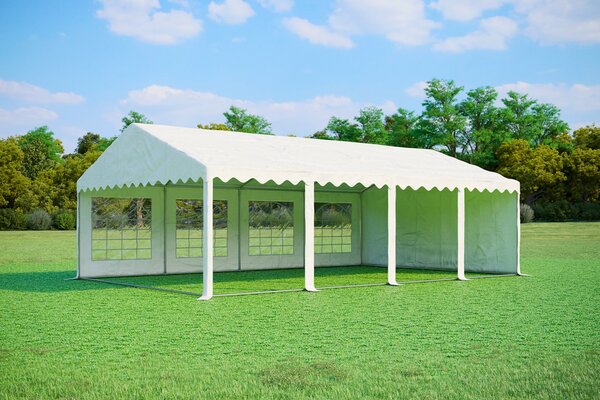 Party sátor 5x8 m PRÉMIUM - tűzálló szín kék-fehér