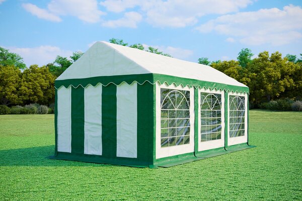 Party sátor 3x6 m PRÉMIUM - tűzálló szín kék-fehér