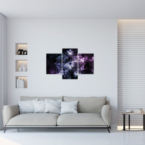 Kép - Lótusz mandala az űrben (90x60 cm)