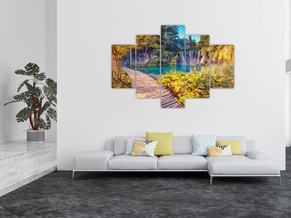 Kép - Plitvicei-tavak, Horvátország (150x105 cm)