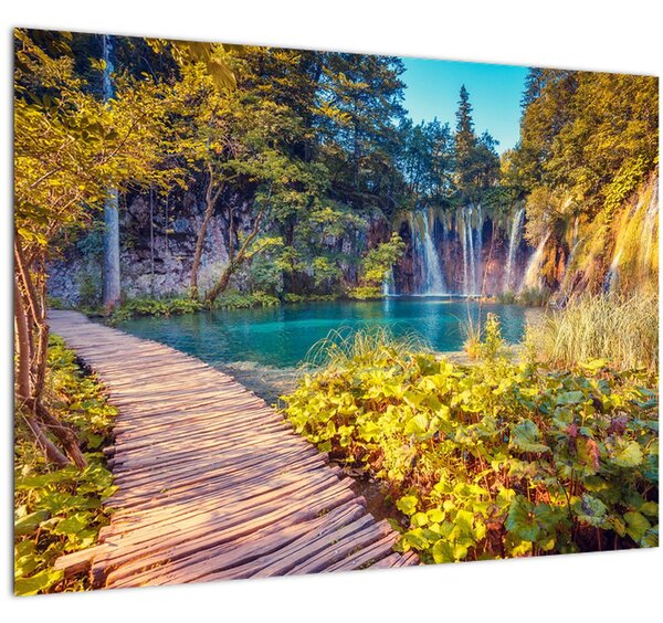 Kép - Plitvicei-tavak, Horvátország (70x50 cm)