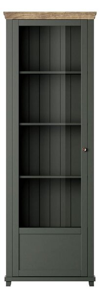 Vitrin Elvina Typ 05 (sötétzöld + lefkas tölgy) (B)