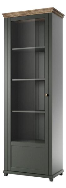 Vitrin Elvina Typ 05 (sötétzöld + lefkas tölgy) (B)