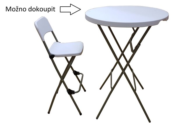 Bárszék összecsukható HDPE masszív