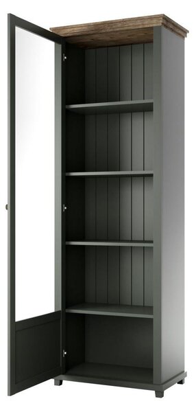Vitrin Elvina Typ 05 (sötétzöld + lefkas tölgy) (B)