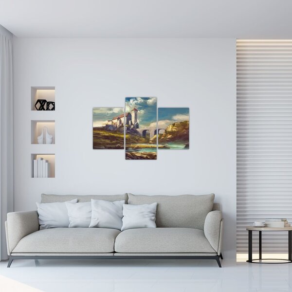 Kép - Középkori vár (90x60 cm)