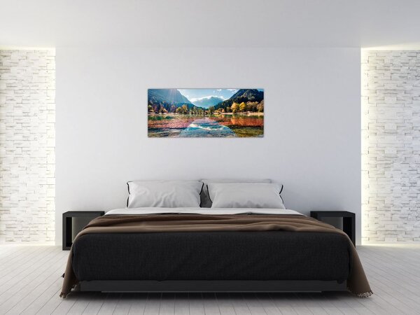 Kép - Jasna-tó, Gozd Martuljek, Júliai-Alpok, Szlovénia (120x50 cm)