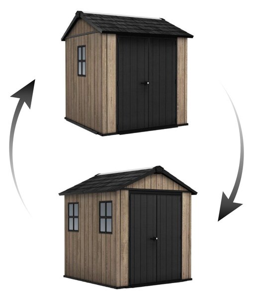 Keter Apex 7,5 x 7 Ashwood kerti ház, padlóval