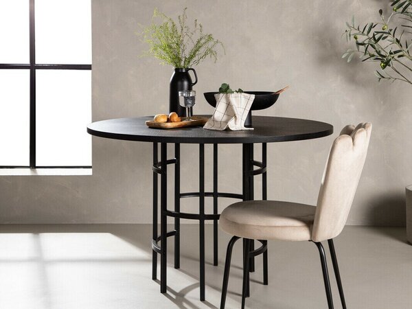 Asztal Dallas 3194, 74cm, Fekete