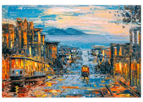 Kép - Cable Car, San Francisco (90x60 cm)