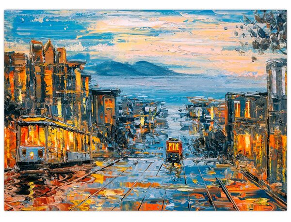 Kép - Cable Car, San Francisco (70x50 cm)