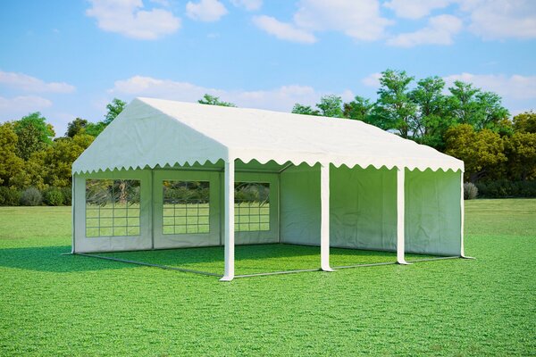 Party sátor 6x6 m PREMIUM - tűzálló szín fehér