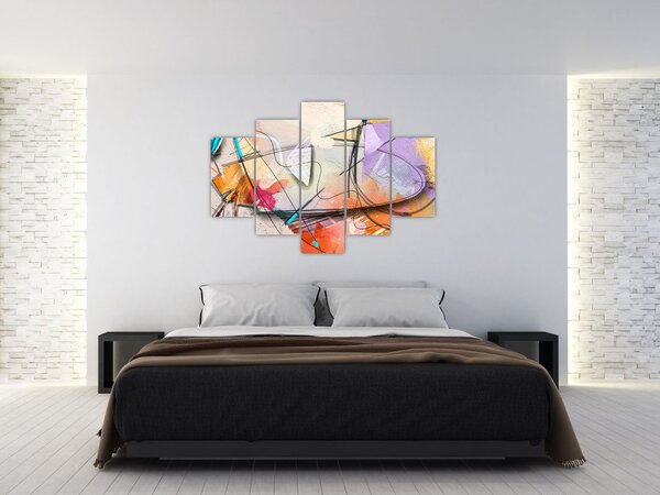 Kép - absztrakció, madár (150x105 cm)