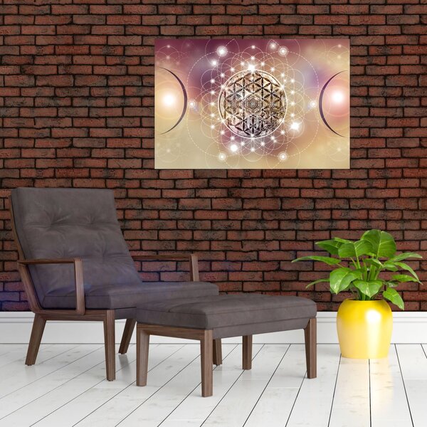 Kép - Mandala elemekkel (90x60 cm)