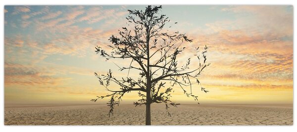 Kép - fa a sivatagban (120x50 cm)