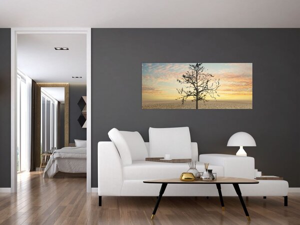 Kép - fa a sivatagban (120x50 cm)