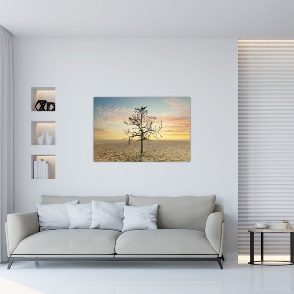 Kép - fa a sivatagban (90x60 cm)