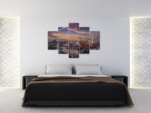 Kép - Naplemente Berlin felett (150x105 cm)