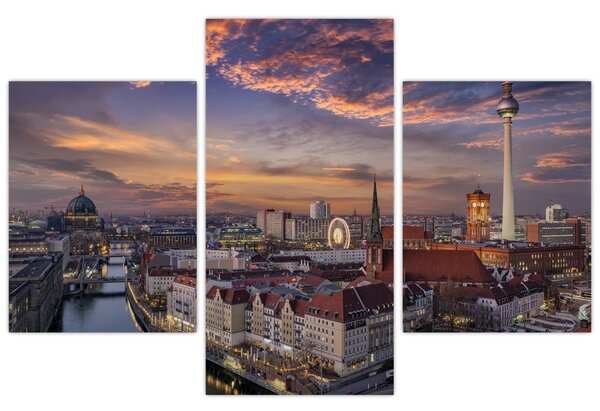 Kép - Naplemente Berlin felett (90x60 cm)