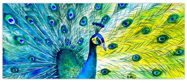 Páva képe (120x50 cm)