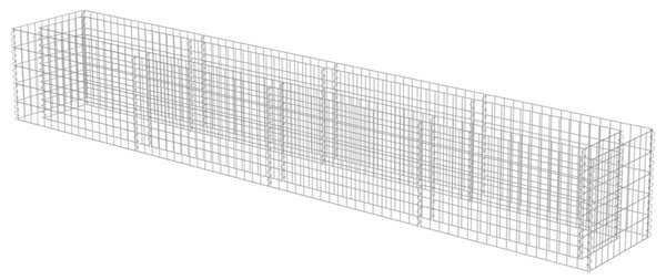 Horganyzott acél gabion magaságyás 360 x 50 x 50 cm