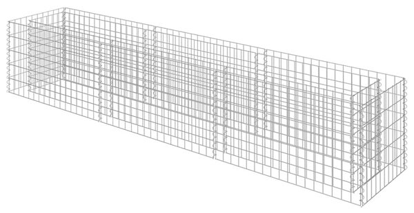 Horganyzott acél gabion magaságyás 270 x 50 x 50 cm