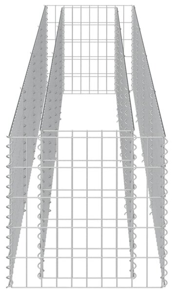 Horganyzott acél gabion magaságyás 360 x 50 x 50 cm