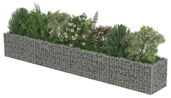 Horganyzott acél gabion magaságyás 360 x 50 x 50 cm