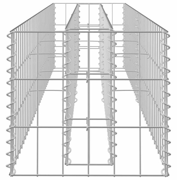 Horganyzott acél gabion magaságyás 180 x 30 x 30 cm