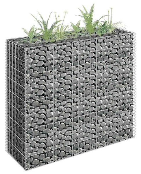 Horganyzott acél gabion magaságyás 90 x 30 x 90 cm