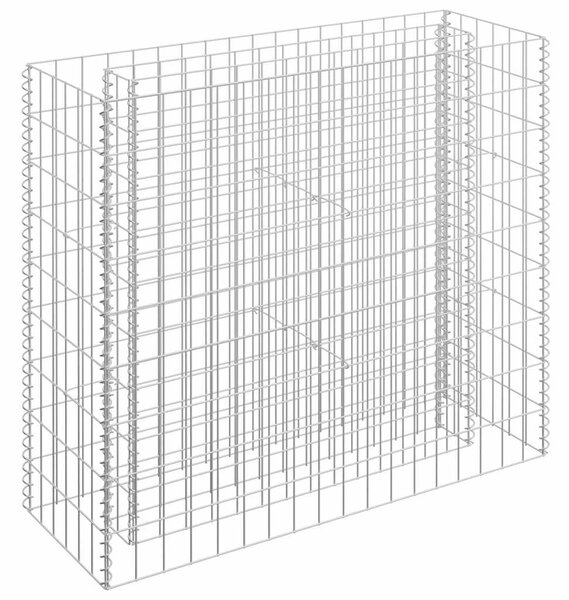 Horganyzott acél gabion magaságyás 90 x 30 x 90 cm