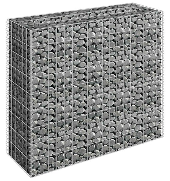 Horganyzott acél gabion magaságyás 90 x 30 x 90 cm