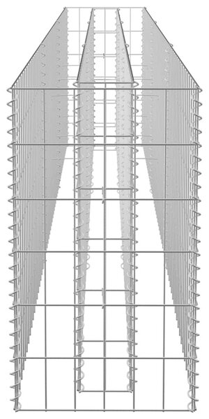Horganyzott acél gabion magaságyás 270 x 30 x 60 cm