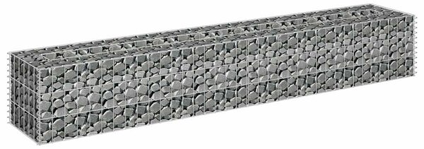 Horganyzott acél gabion magaságyás 180 x 30 x 30 cm