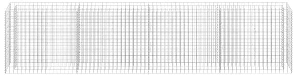 Horganyzott acél gabion magaságyás 360 x 30 x 90 cm