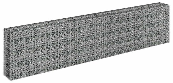 Horganyzott acél gabion magaságyás 360 x 30 x 90 cm
