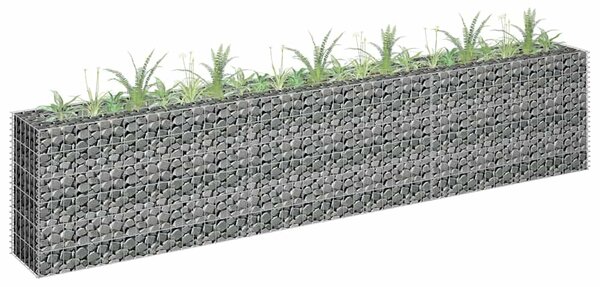 Horganyzott acél gabion magaságyás 270 x 30 x 60 cm