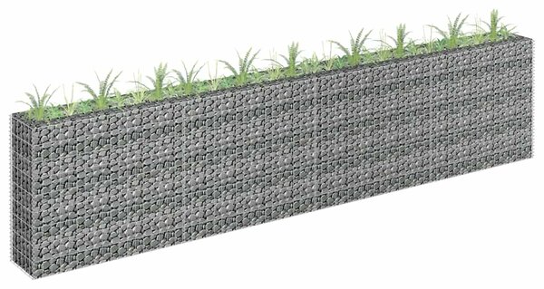 Horganyzott acél gabion magaságyás 360 x 30 x 90 cm