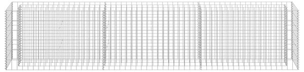 Horganyzott acél gabion magaságyás 270 x 30 x 60 cm