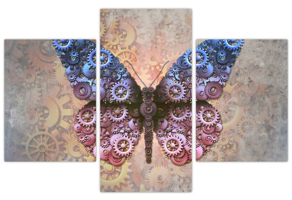 Kép - Steampunk pillangó (90x60 cm)