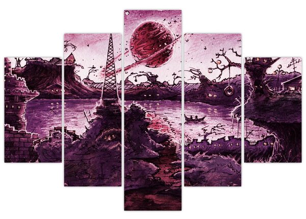 Kép - Elvarázsolt falu (150x105 cm)