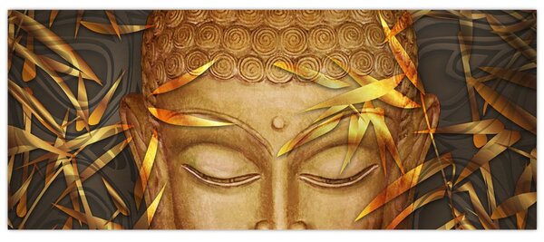 Kép - arany Buddha (120x50 cm)