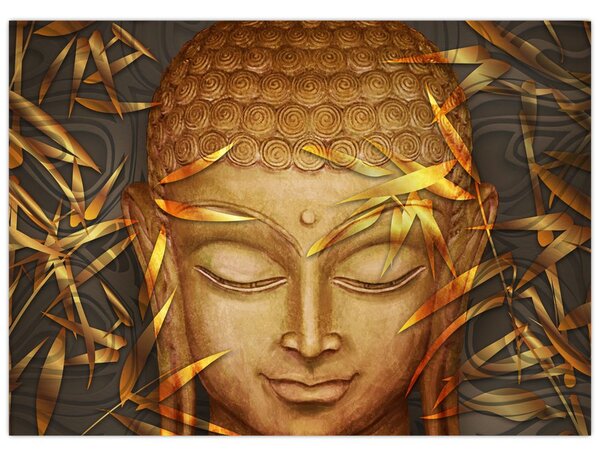 Kép - arany Buddha (70x50 cm)