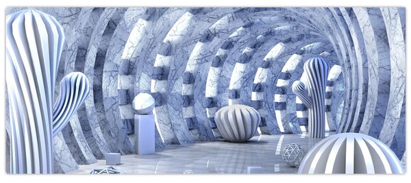Kép - 3D absztrakció (120x50 cm)