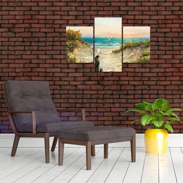 Kép - homokos tengerpart (90x60 cm)