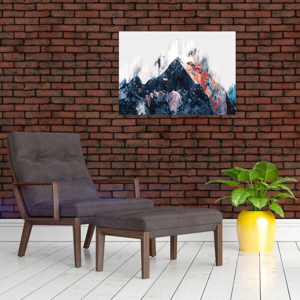 Kép - Absztrakt hegy (70x50 cm)